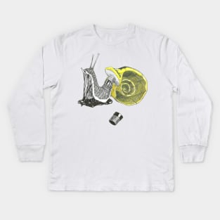 Glue snail Kids Long Sleeve T-Shirt